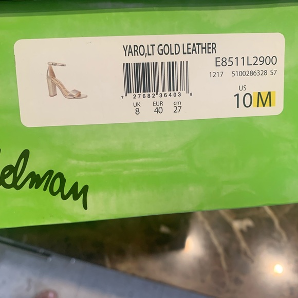 Gold color high heel sandal - Picture 3 of 6